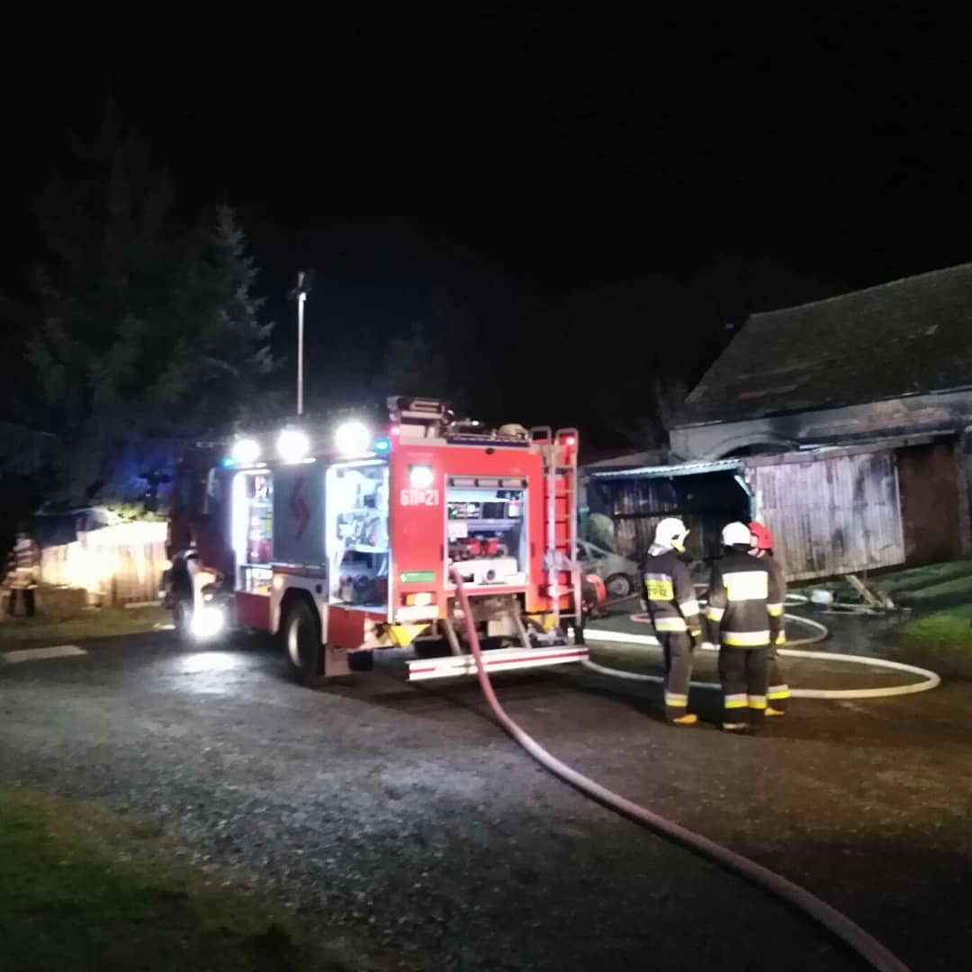 Pożar samochodu - OSP Swieriawa