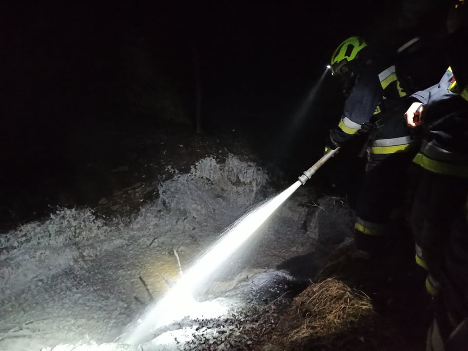 Pożar w Rzeszówku - OSP Swieriawa