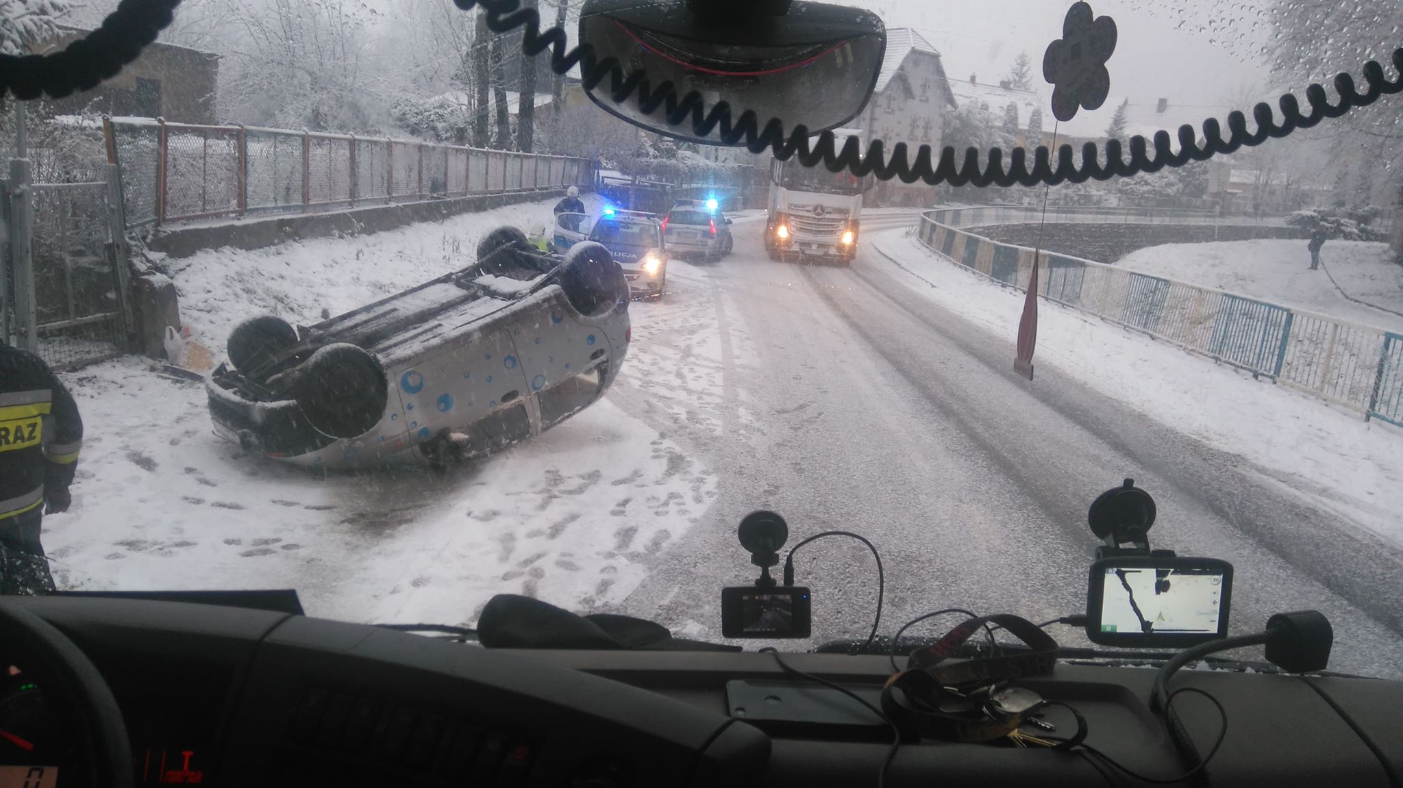 Wypadek samochodowy - OSP Swieriawa