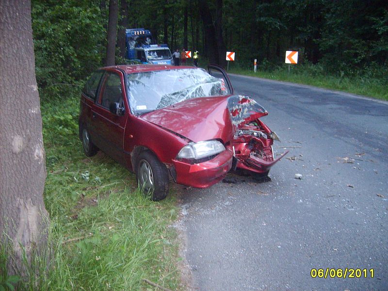 WYPADEK DROGOWY - OSP Swieriawa