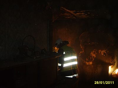 POŻAR MIESZKANIA - OSP Swieriawa