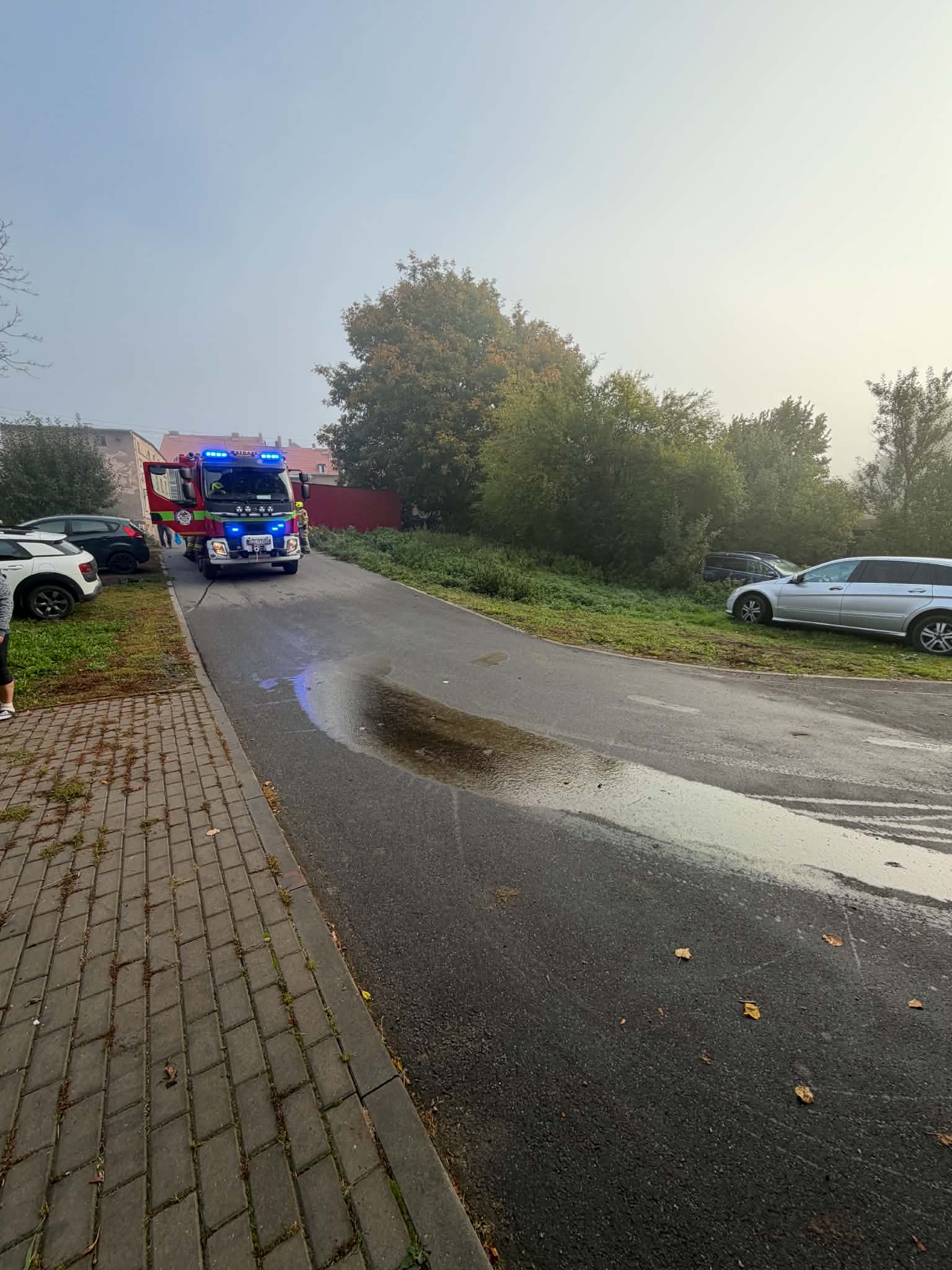 Plama oleju - OSP Swieriawa